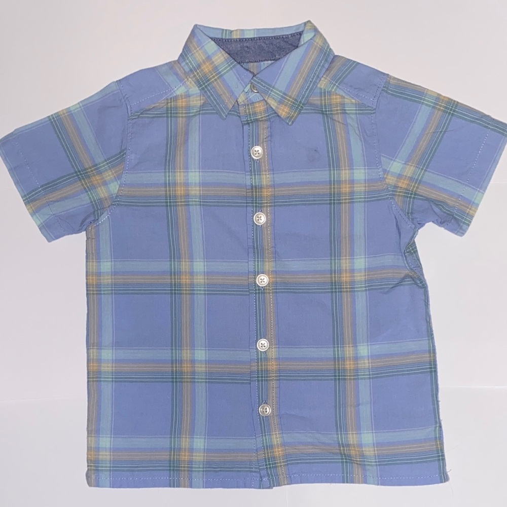 OshKosh B'gosh Blue Plaid Button Down Shirt